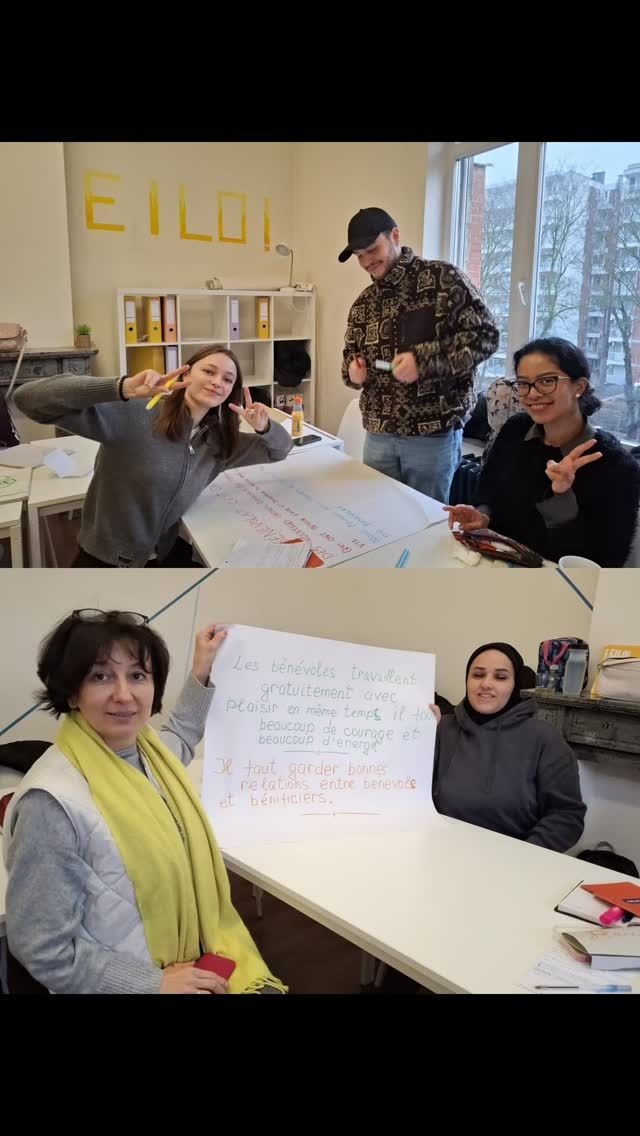 Quelques-uns de nos moments préférés de cette édition jusqu'à présent 😍💓

Cours de langues, sport, visites culturelles, bénévolat, expériences professionnelles, EILO c'est tout cela et bien plus encore 😉

🔸Formation gratuite de 4 mois pour demandeurs d'emploi de nationalité extra européenne 🔸

⌚ Tous les jours de 8h45 à 15h30
📍 Rue Philippe Le Bon, 15 1000 Bruxelles 
Ⓜ️ Maelbeek ou Arts Loi 

📣 Les inscriptions pour la prochaine édition de septembre sont ouvertes 

💻 www.eilo.be

Ce projet est cofinancé par l'UE 🇪🇺☺️

#eilo #coursdefrançais #culture #sport #benevolat #stage #formationgratuite #actiris #bruxelleswelcomesyou #primoarrivants #emploi #orientationprofessionnelle 
#insertion #immersionlinguistique #eu4be #enmieux #fseplus